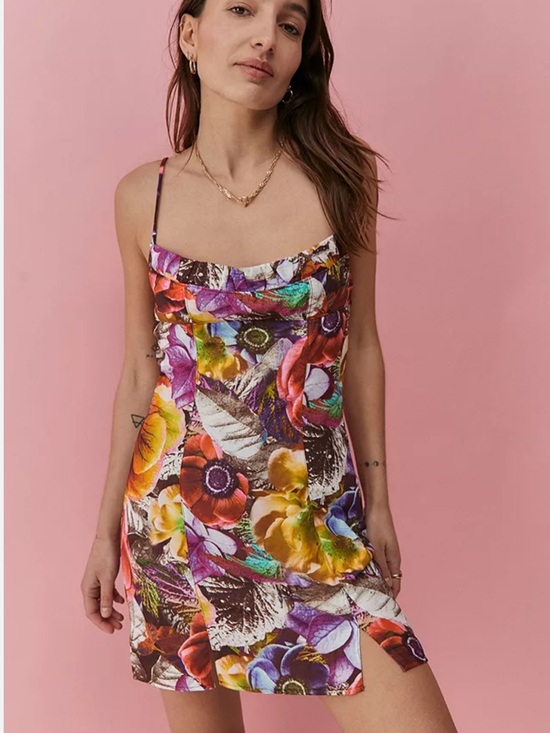Urban Outfitters Dresses & Skirts - Urban Outfitters Floral Mini Dress M Psychedelic Multicolor